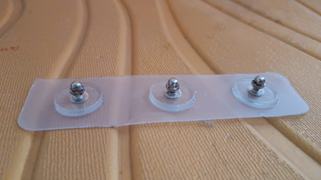 Adhesive Nails Wall Hooks (Screw Sticker / 3 Hook / 1 Pc / B Grade)