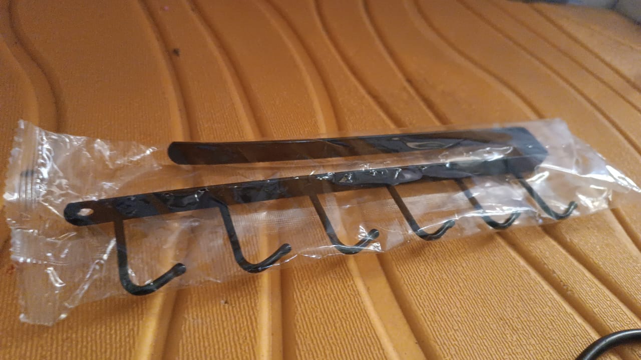 Metal Multifunctional Cabinet Storage Organize 6 Hook Rack For Hanging (1 Pc / Big)