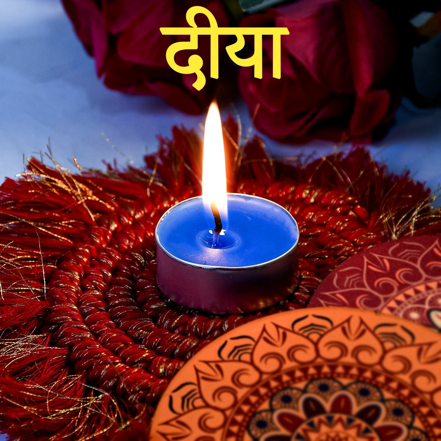 Tealight Diwali Candle – Smokeless, Long-Burning, Mix Color (1 Pc / Mix Color)