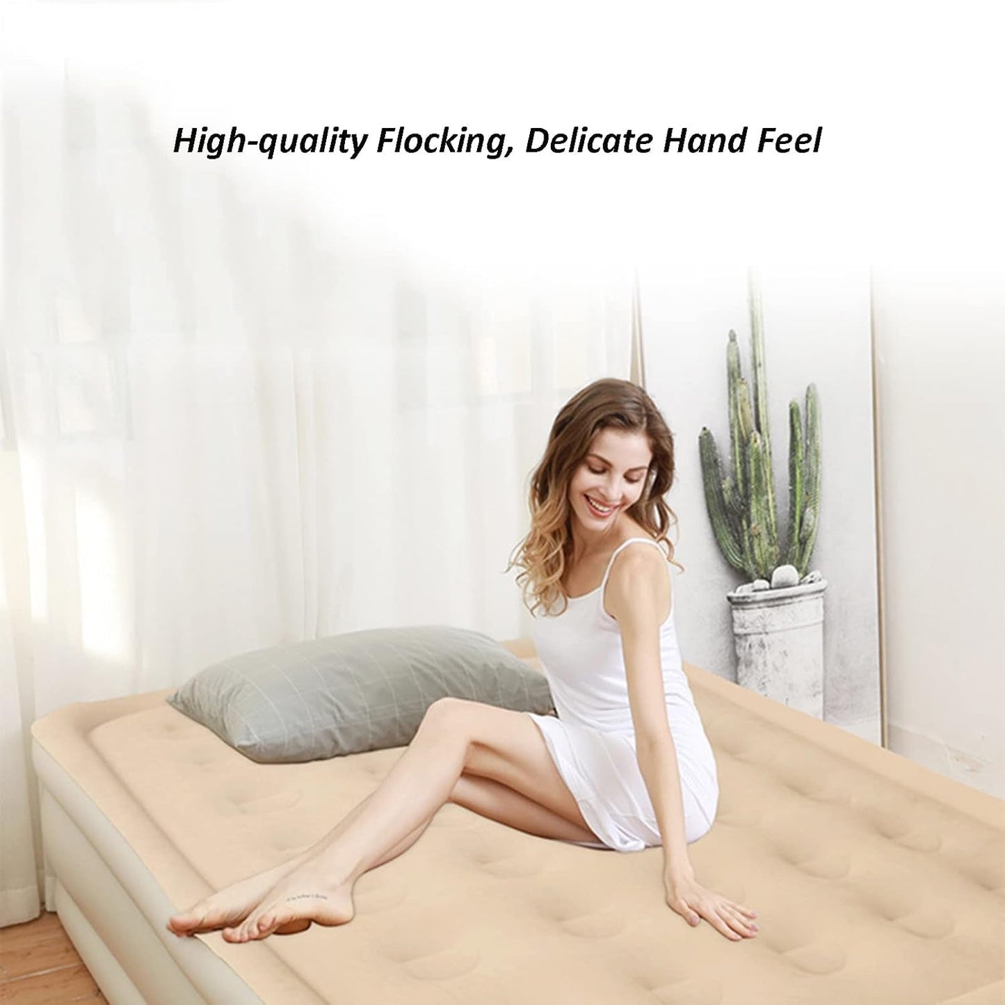 Portable Inflatable Bed Folding Lazy Bed (190x100x40 Cm / 1 Pc)