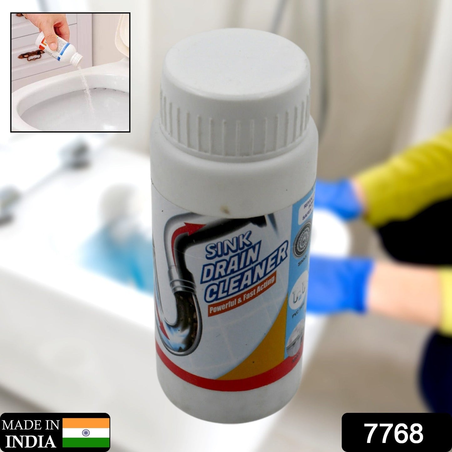 Powerful Portable Sink & Drain Cleaner – Super Clog Remover Powder Agent