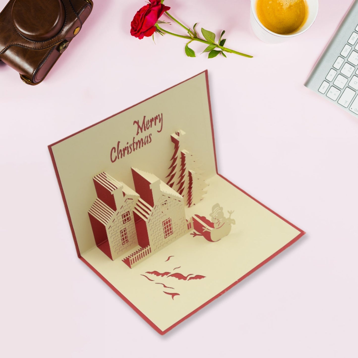 3D Paper Wish Card – High Quality Greeting Card for Birthday, Valentine, Love, Christmas & More (1 Pc)