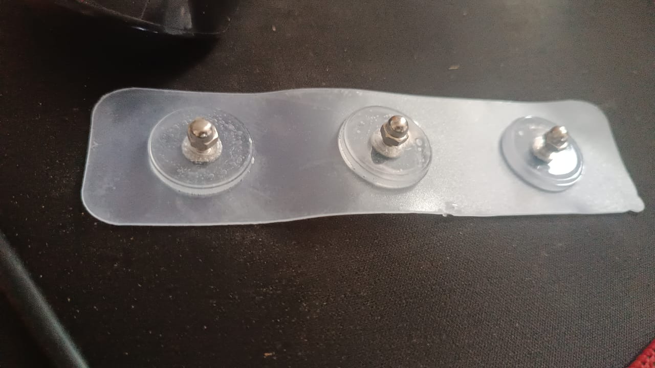 Adhesive Nails Wall Hooks (Screw Sticker / 3 Hook / 1 Pc)